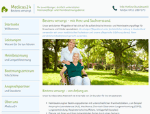 Tablet Screenshot of medicus-24.de